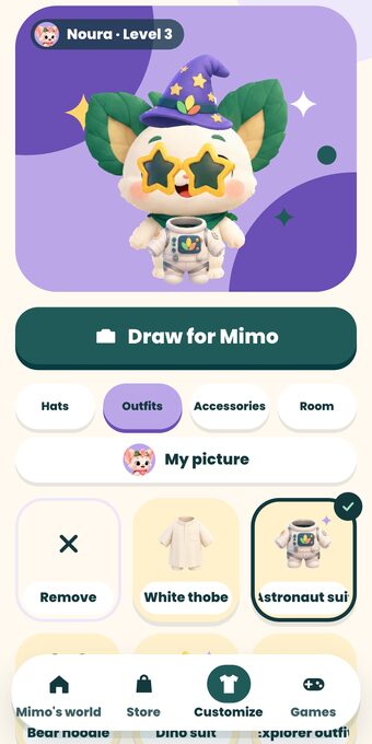 Mimo's wardrobe: Mimo wearing a hat, glasses and a suit